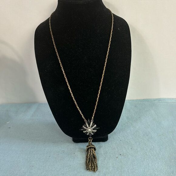 J Crew Lulu Frost Purple w Crystal Pendant/Tassle - Picture 1 of 6
